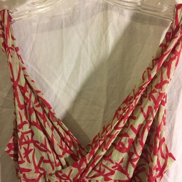 Diane Von Furstenberg Eunicetta Silk Maternity Ruched Tank Top - Picture 4 of 6